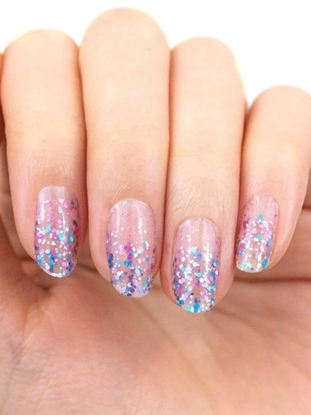 Less Bitter More Glitter Color Street Nail Polish Strips Glitter Overlay Polish